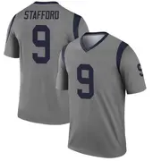 Men's Gray Legend Matthew Stafford Los Angeles Inverted Jersey