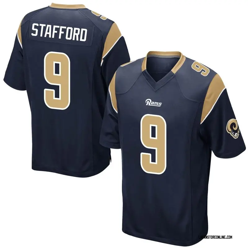 Men's Navy Game Matthew Stafford Los Angeles Team Color Jersey