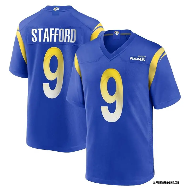 Men's Royal Game Matthew Stafford Los Angeles Alternate Jersey